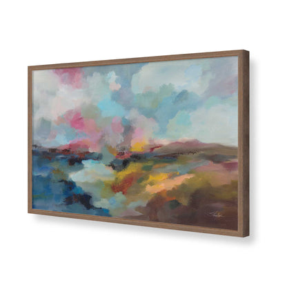 [Color:Walnut], Picture of art in a Walnut frame of the corner