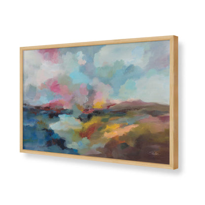 [Color:American Maple], Picture of art in a American Maple frame of the corner