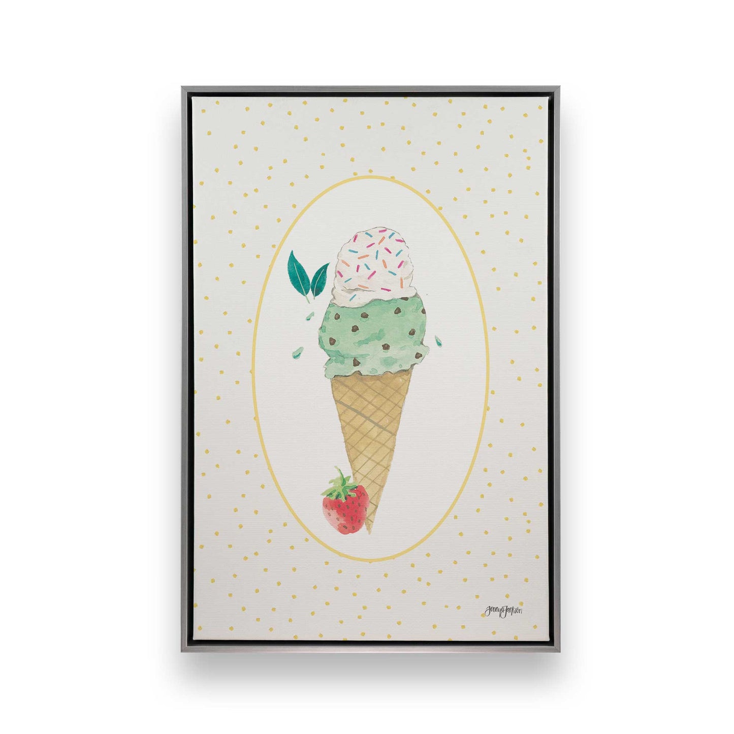 [Color:Polished Chrome], Picture of art in a Polished Chrome frame