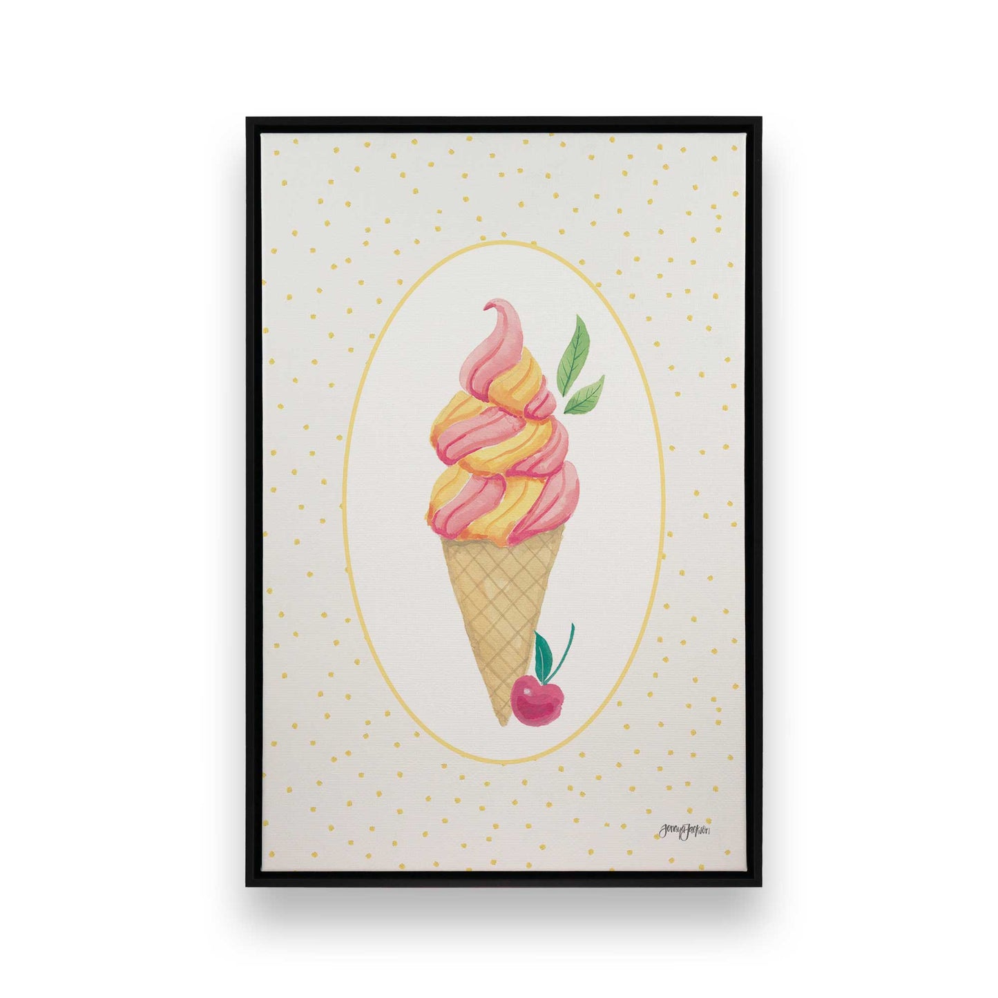 [Color:Satin Black], Picture of art in a Satin Black frame