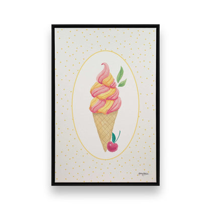 [Color:Satin Black], Picture of art in a Satin Black frame