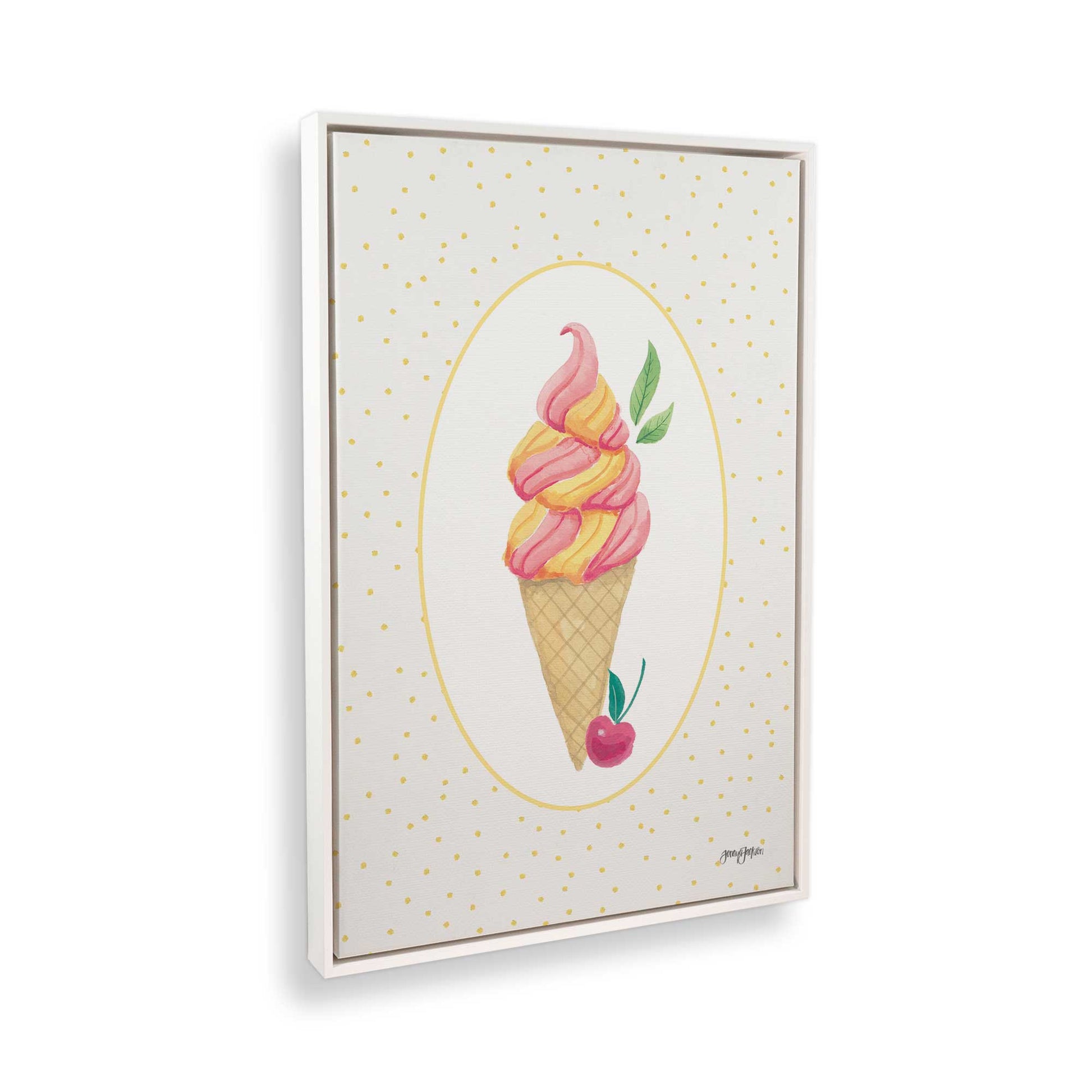 [Color:Opaque White], Picture of the corner of the art