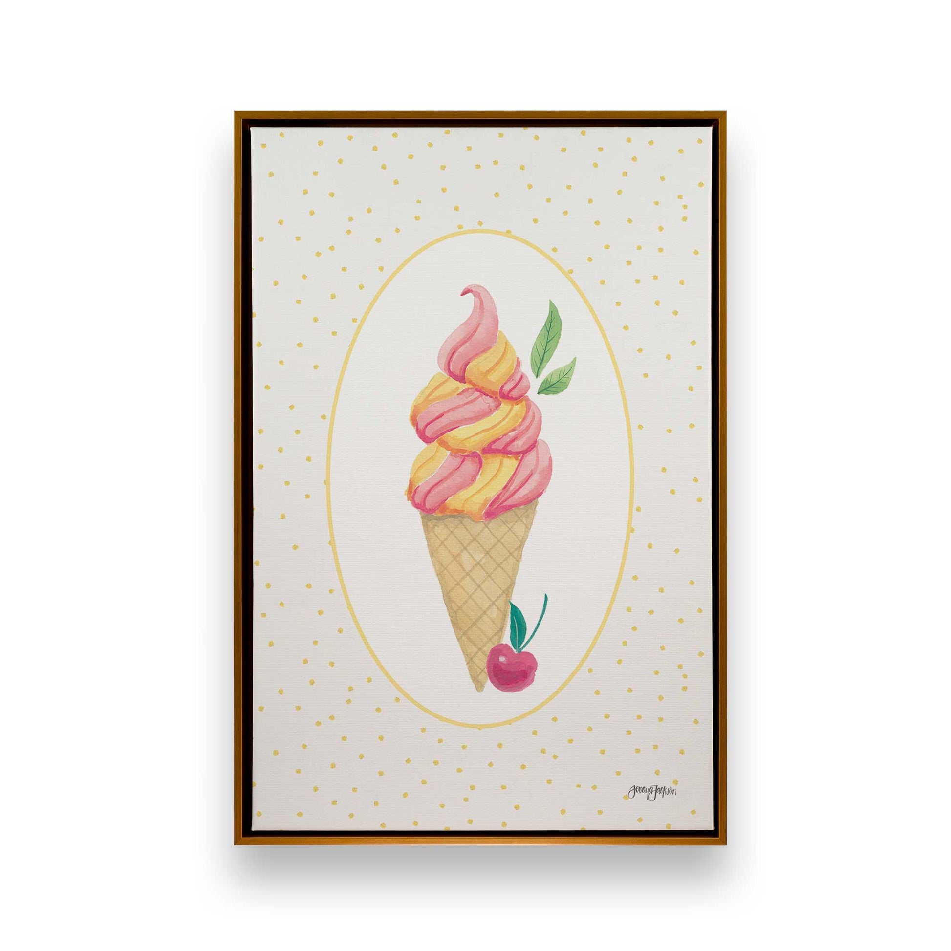 [Color:Polished Gold], Picture of art in a Polished Gold frame