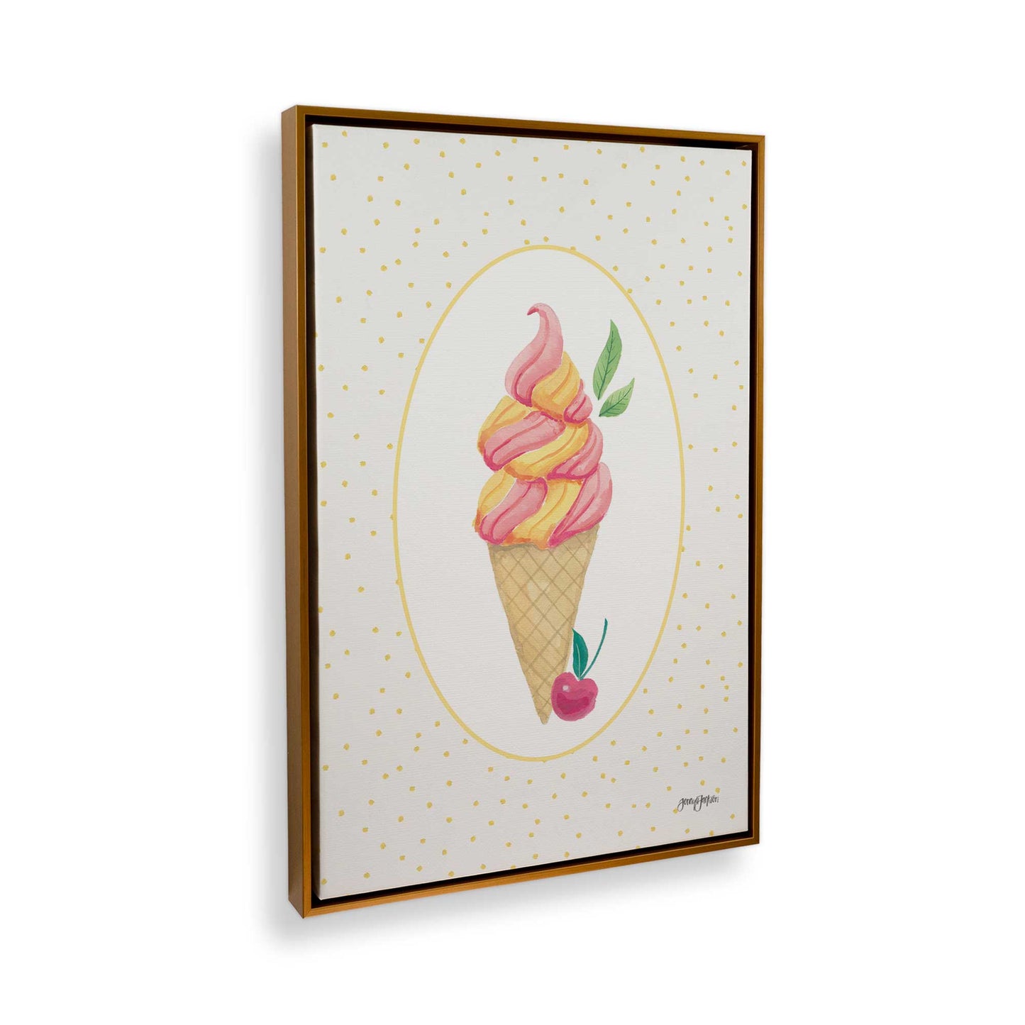 [Color:Polished Gold], Picture of the corner of the art