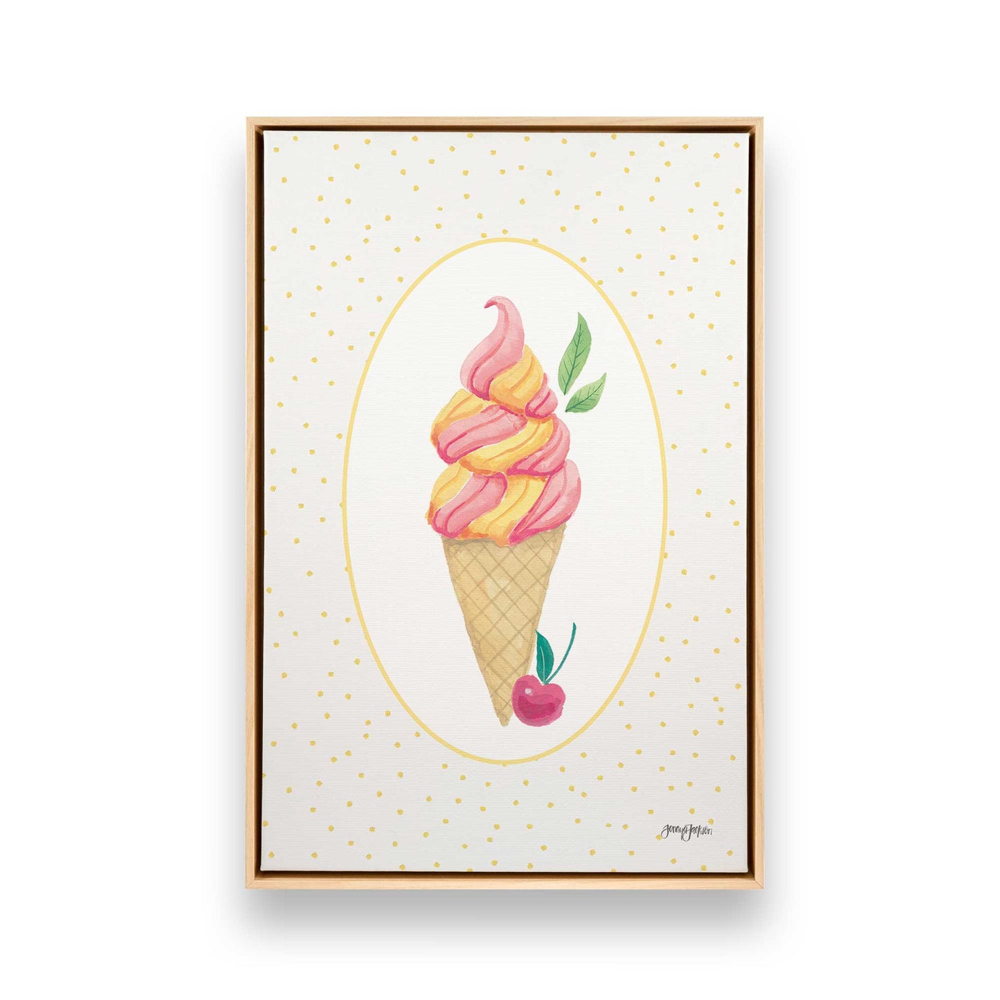 [Color:American Maple], Picture of art in a American Maple frame