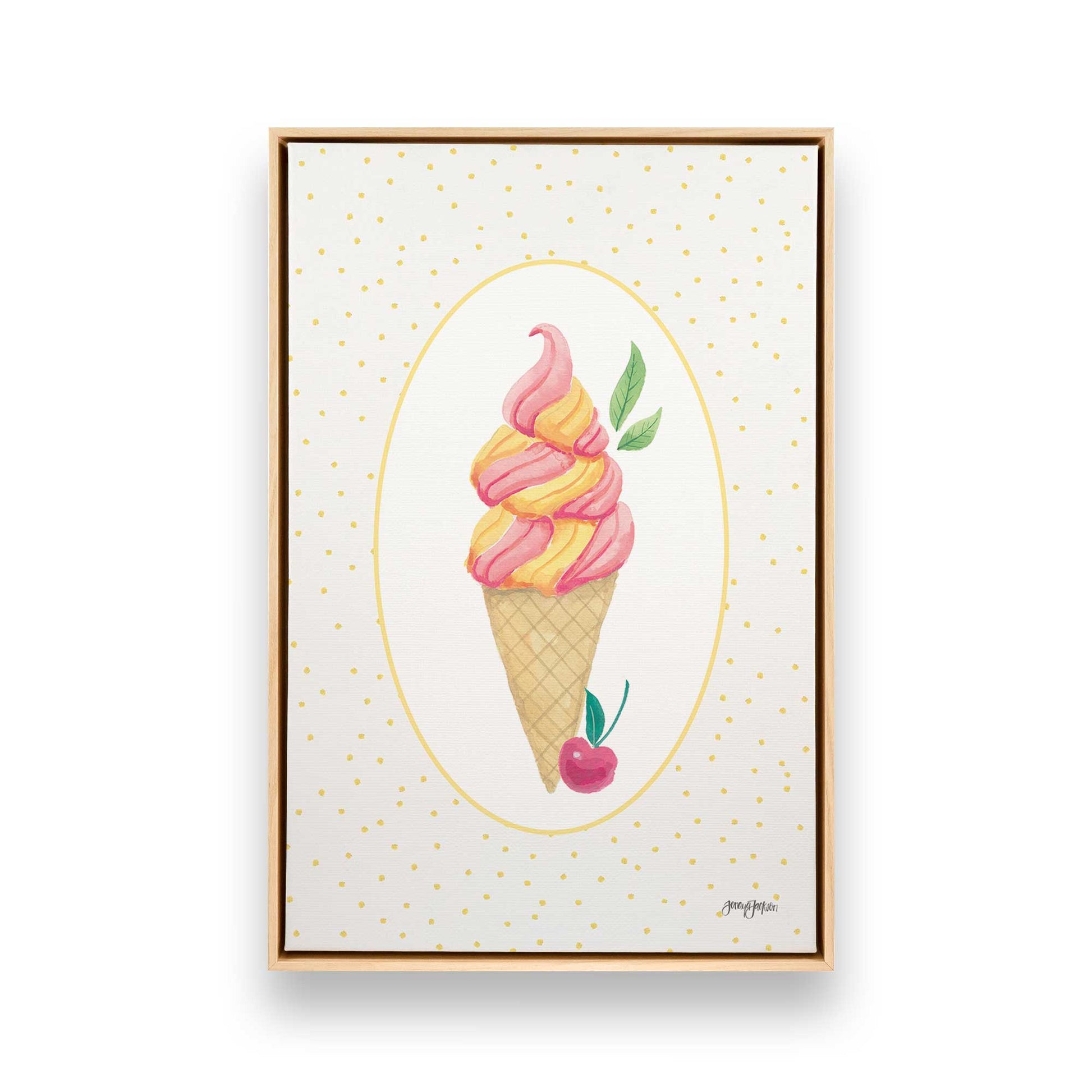 [Color:American Maple], Picture of art in a American Maple frame