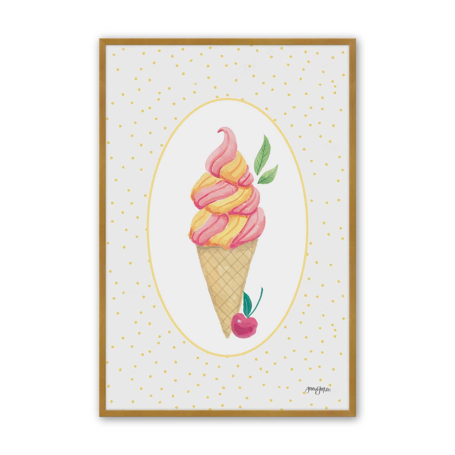 [Color:Polished Gold], Picture of art in a Polished Gold frame