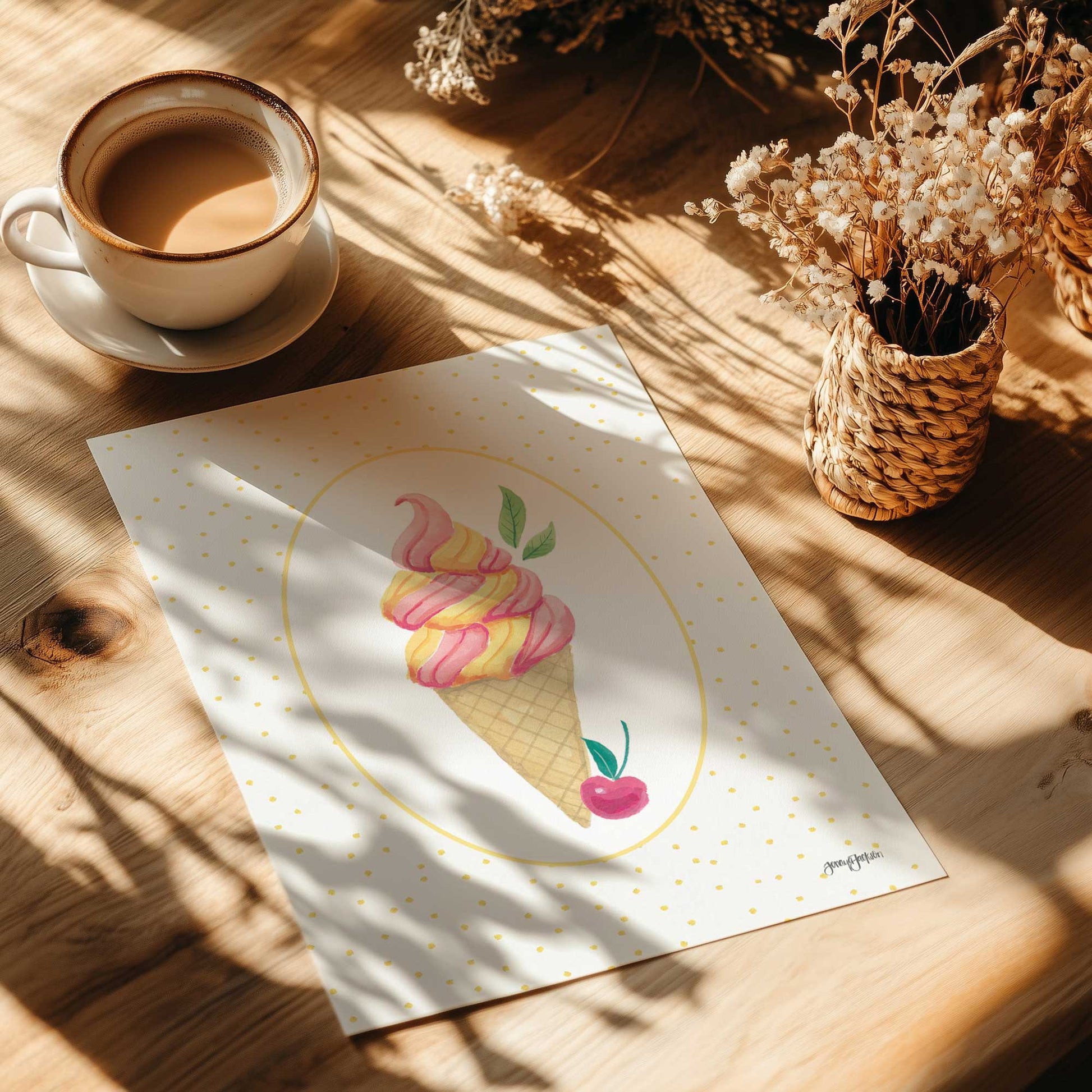 [Color:Rolled Print], Picture of close up of art