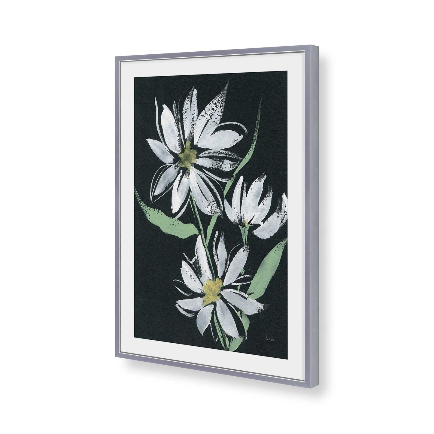 [Color:Polished Chrome], Picture of art in a Polished Chrome frame of the corner