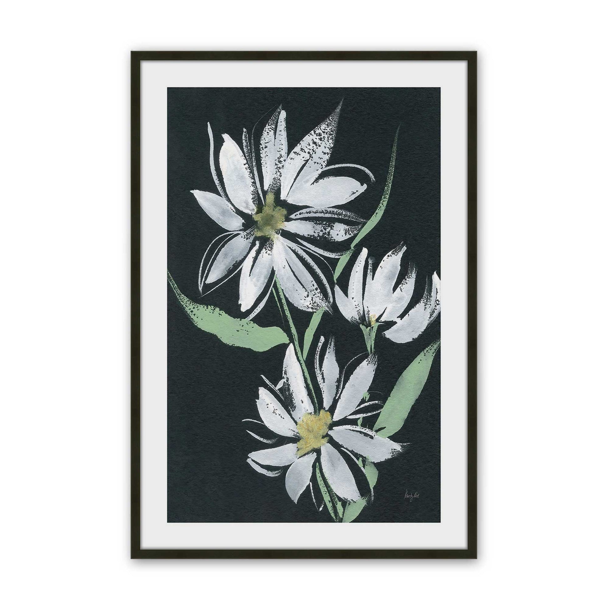 [Color:Satin Black], Picture of art in a Satin Black frame