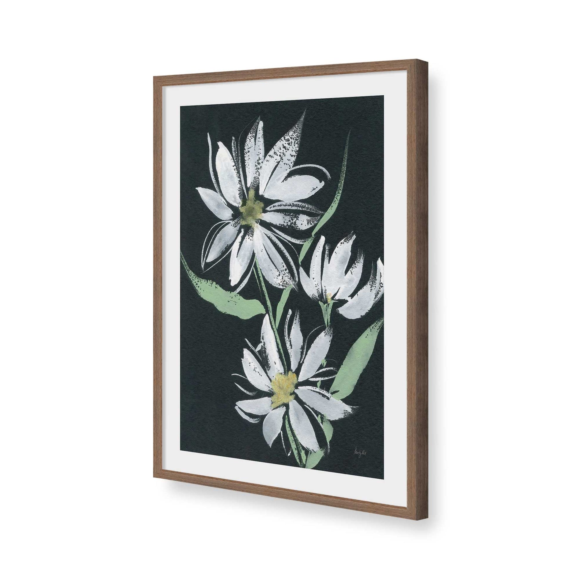 [Color:Walnut], Picture of art in a Walnut frame of the corner