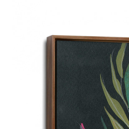 [Color:Walnut], Picture of art in a Walnut frame at an angle