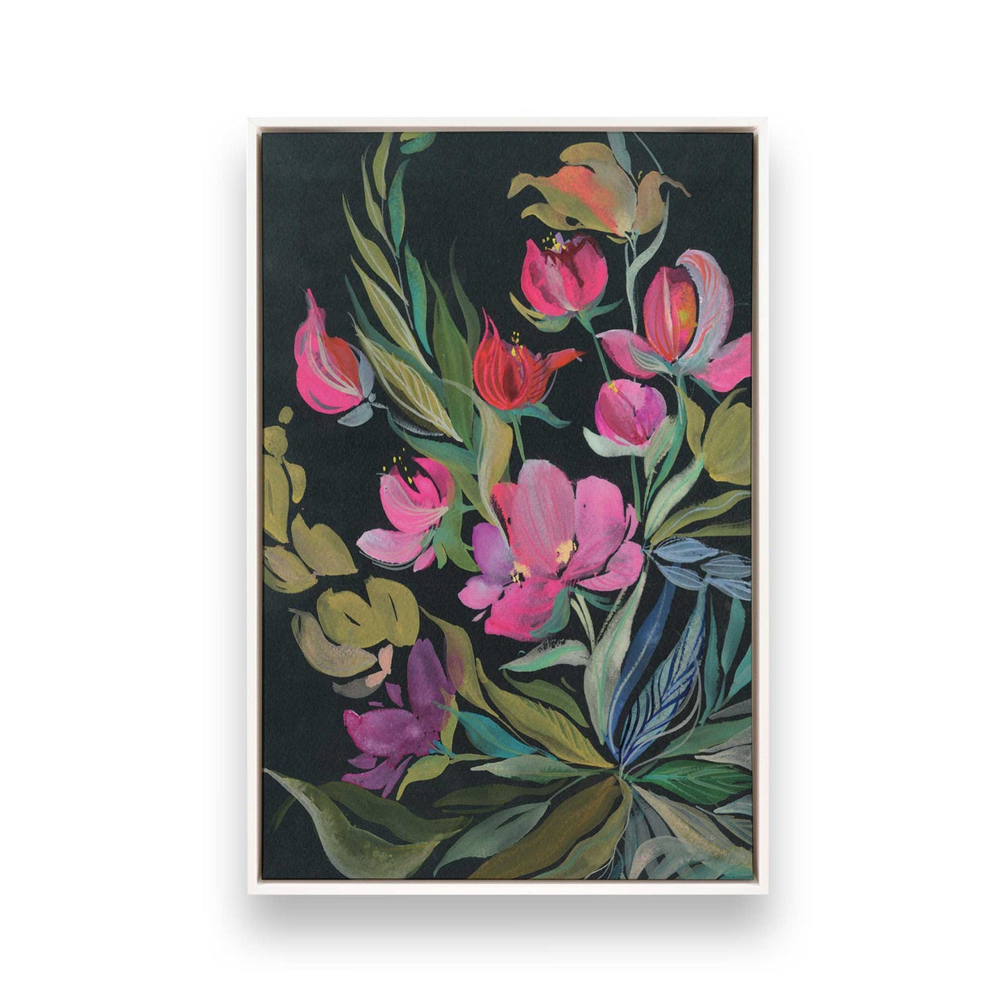 [Color:Opaque White], Picture of art in a White frame