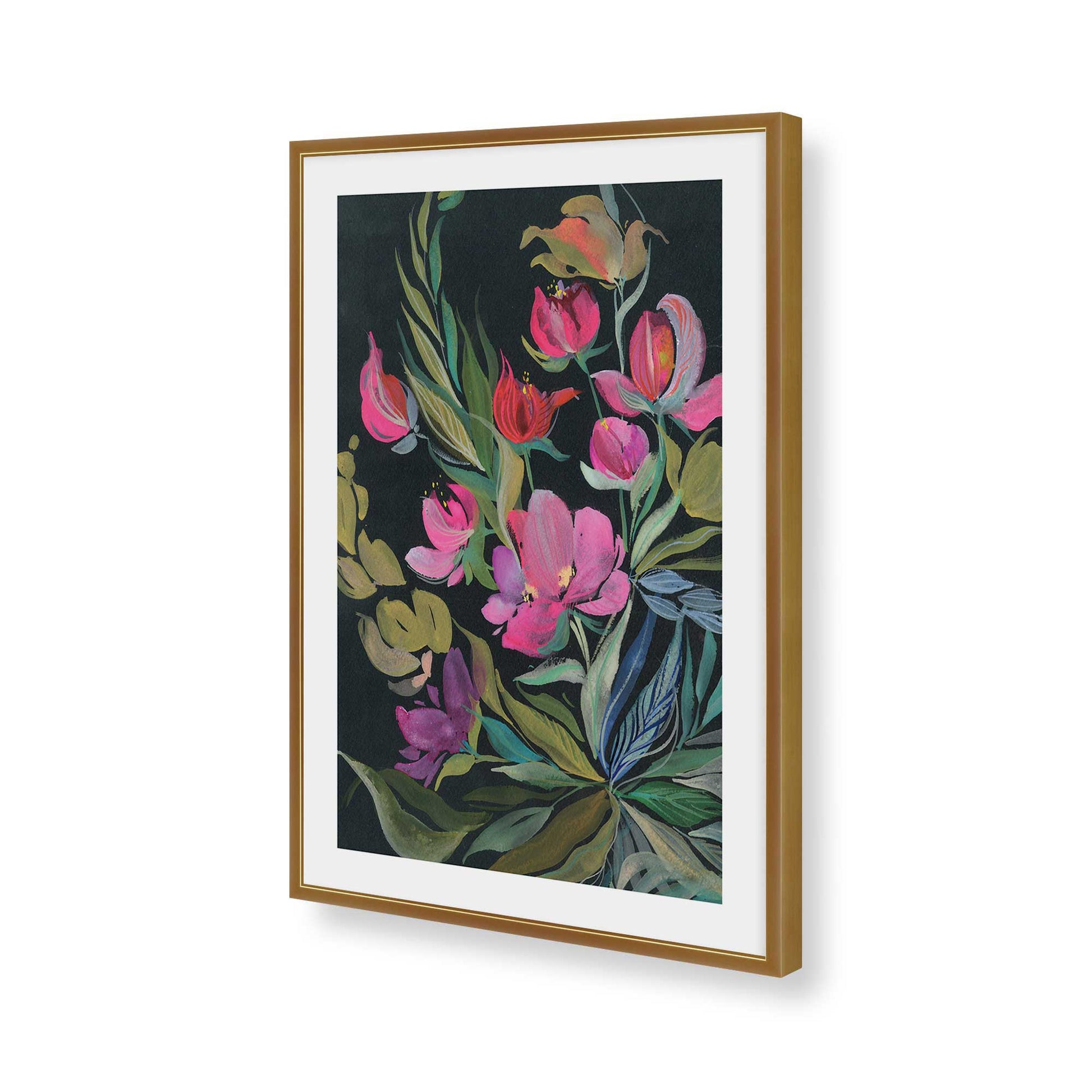[Color:Polished Gold], Picture of art in a Polished Gold frame of the corner