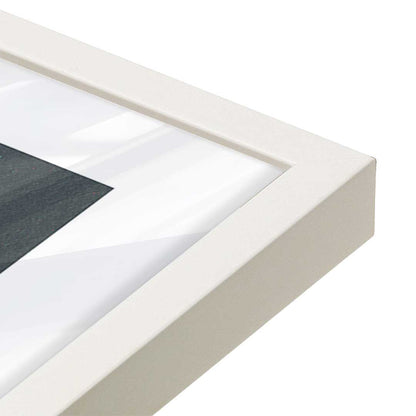[Color:Opaque White], Picture of art in a Opaque White frame at an angle