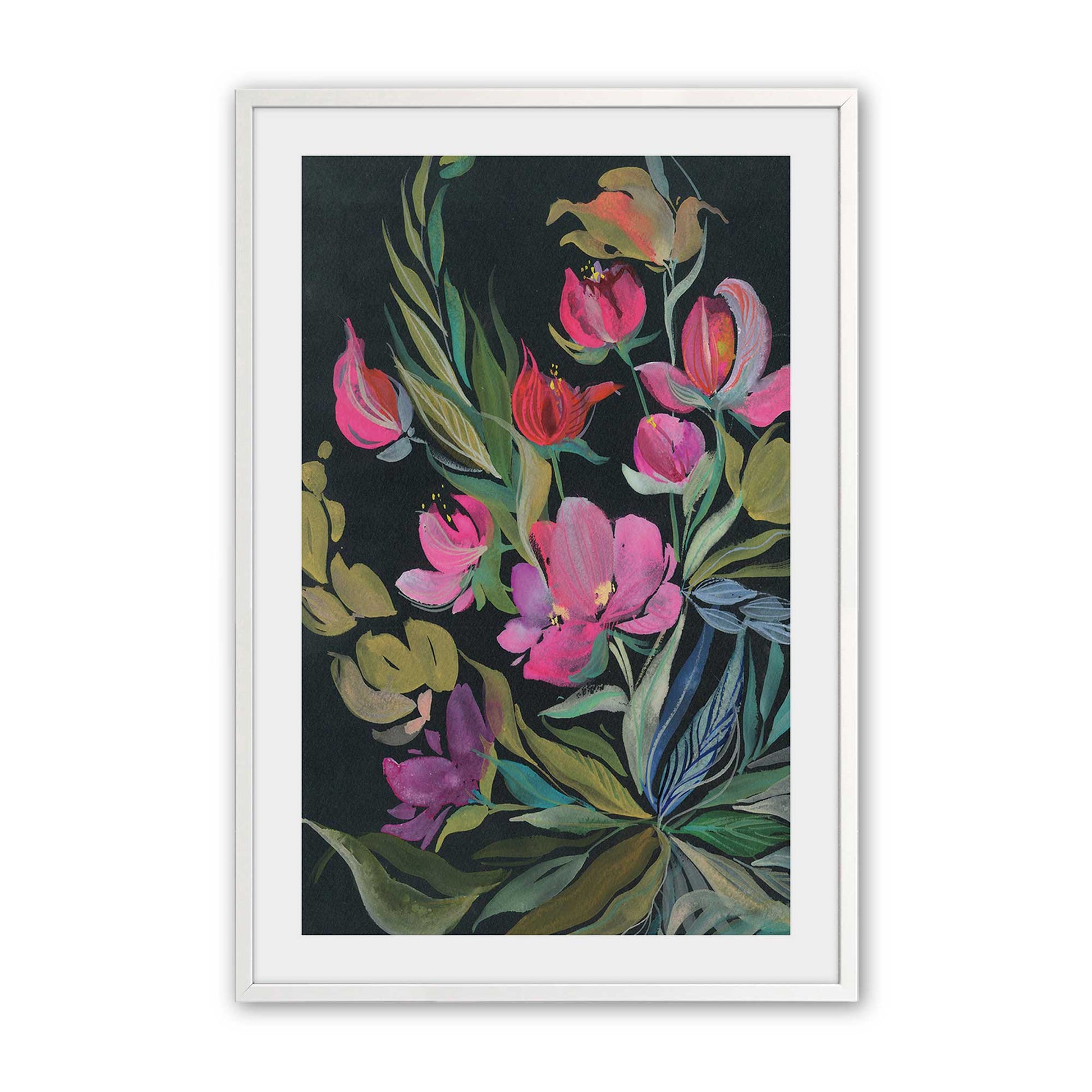 [Color:Opaque White], Picture of art in a Opaque White frame