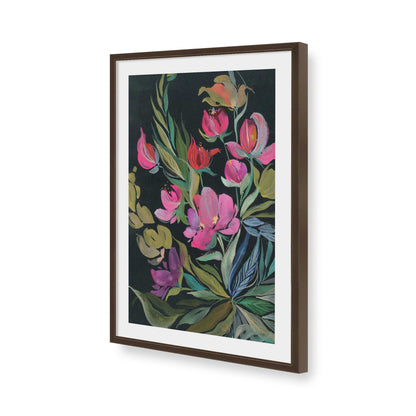 [Color:Brown], Picture of art in a Brown frame of the corner