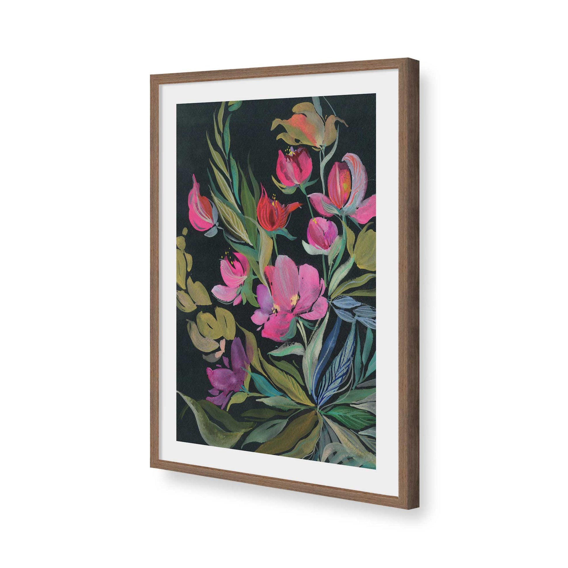 [Color:Walnut], Picture of art in a Walnut frame of the corner