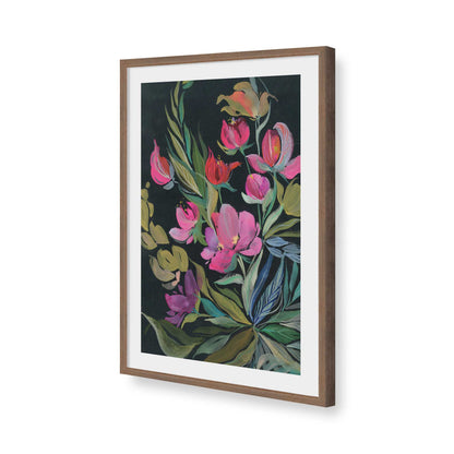 [Color:Walnut], Picture of art in a Walnut frame of the corner