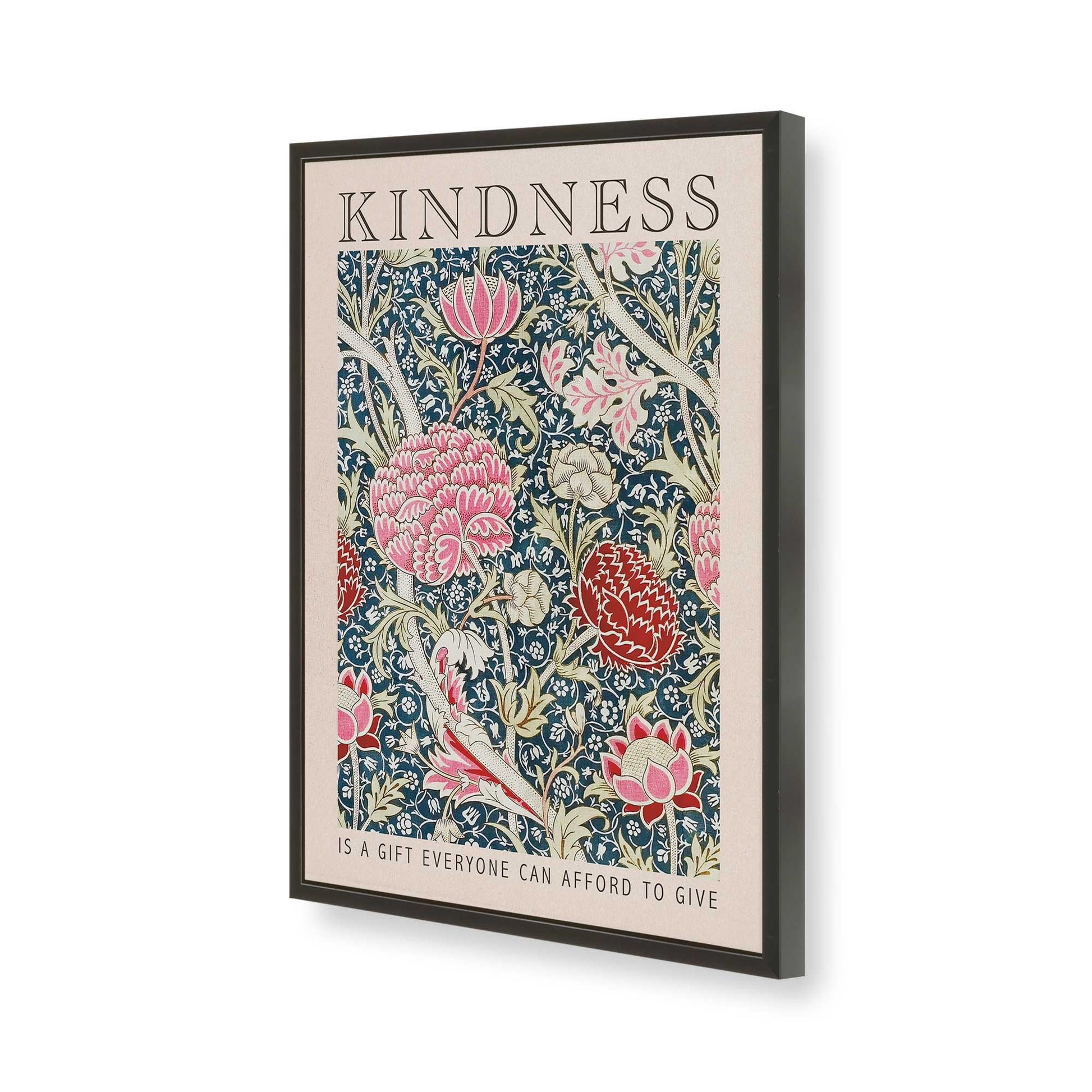 [Color:Satin Black], Picture of art in a Satin Black frame of the corner