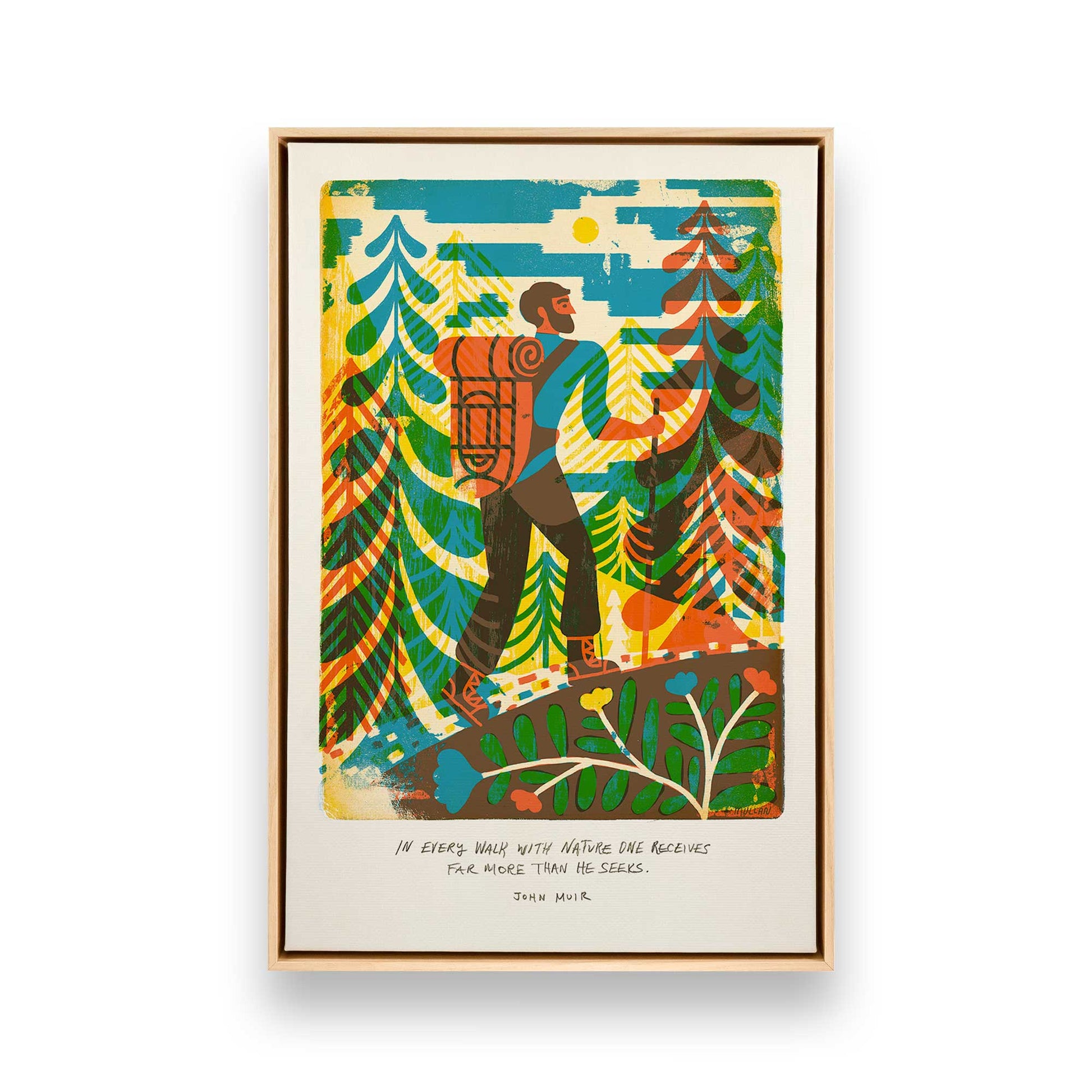 [Color:American Maple], Picture of art in a American Maple frame