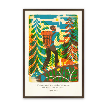 [Color:Brown], Picture of art in a Brown frame