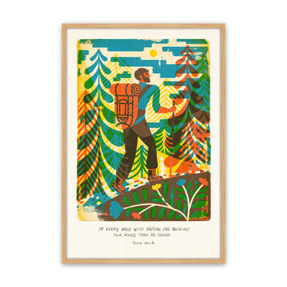 [Color:American Maple], Picture of art in a American Maple frame