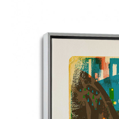 [Color:Polished Chrome], Picture of art in a Polished Chrome frame at an angle
