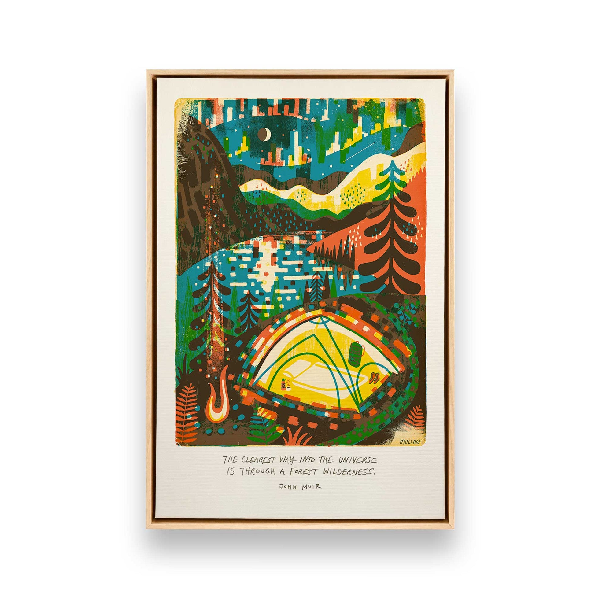 [Color:American Maple], Picture of art in a American Maple frame
