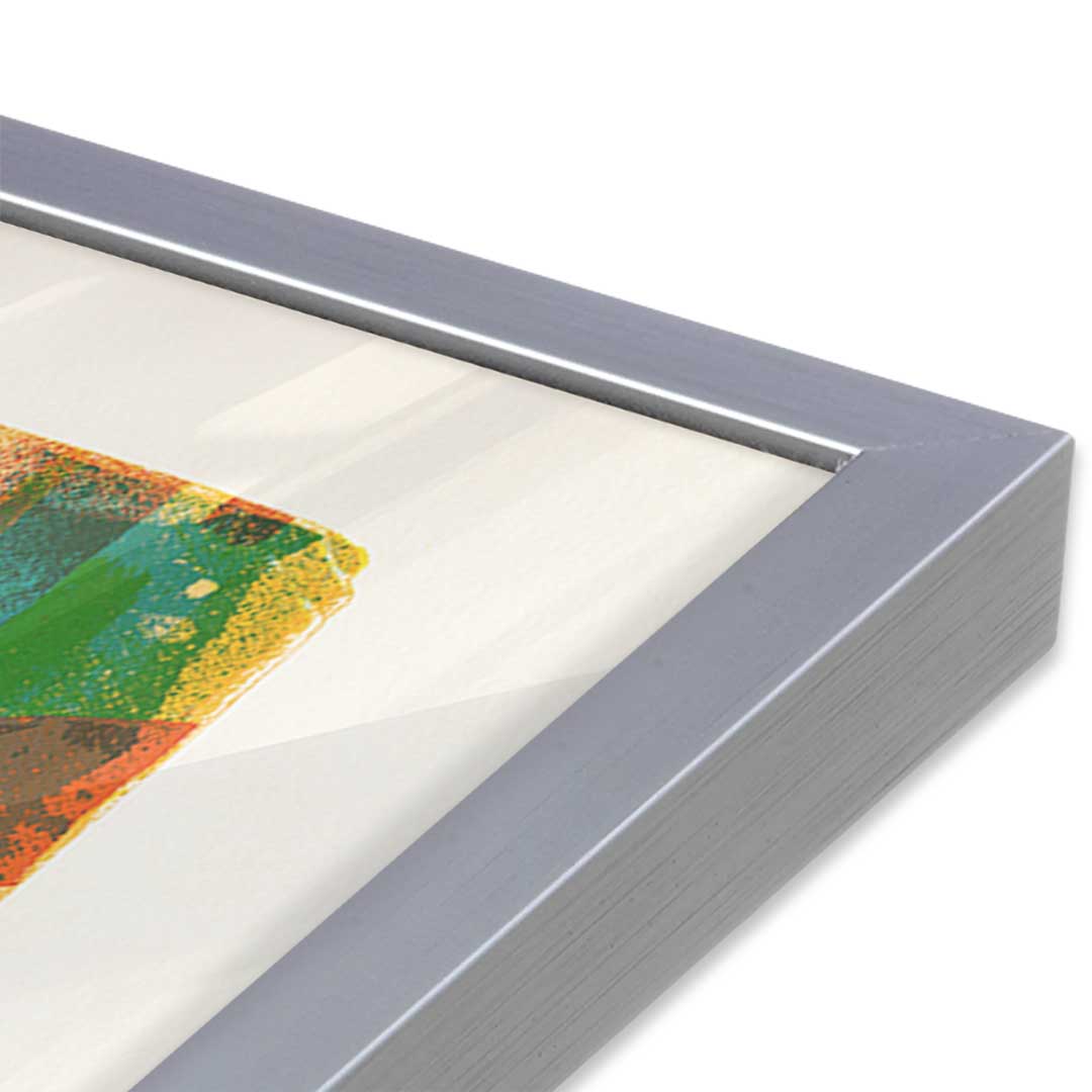 [Color:Polished Chrome], Picture of art in a Polished Chrome frame at an angle