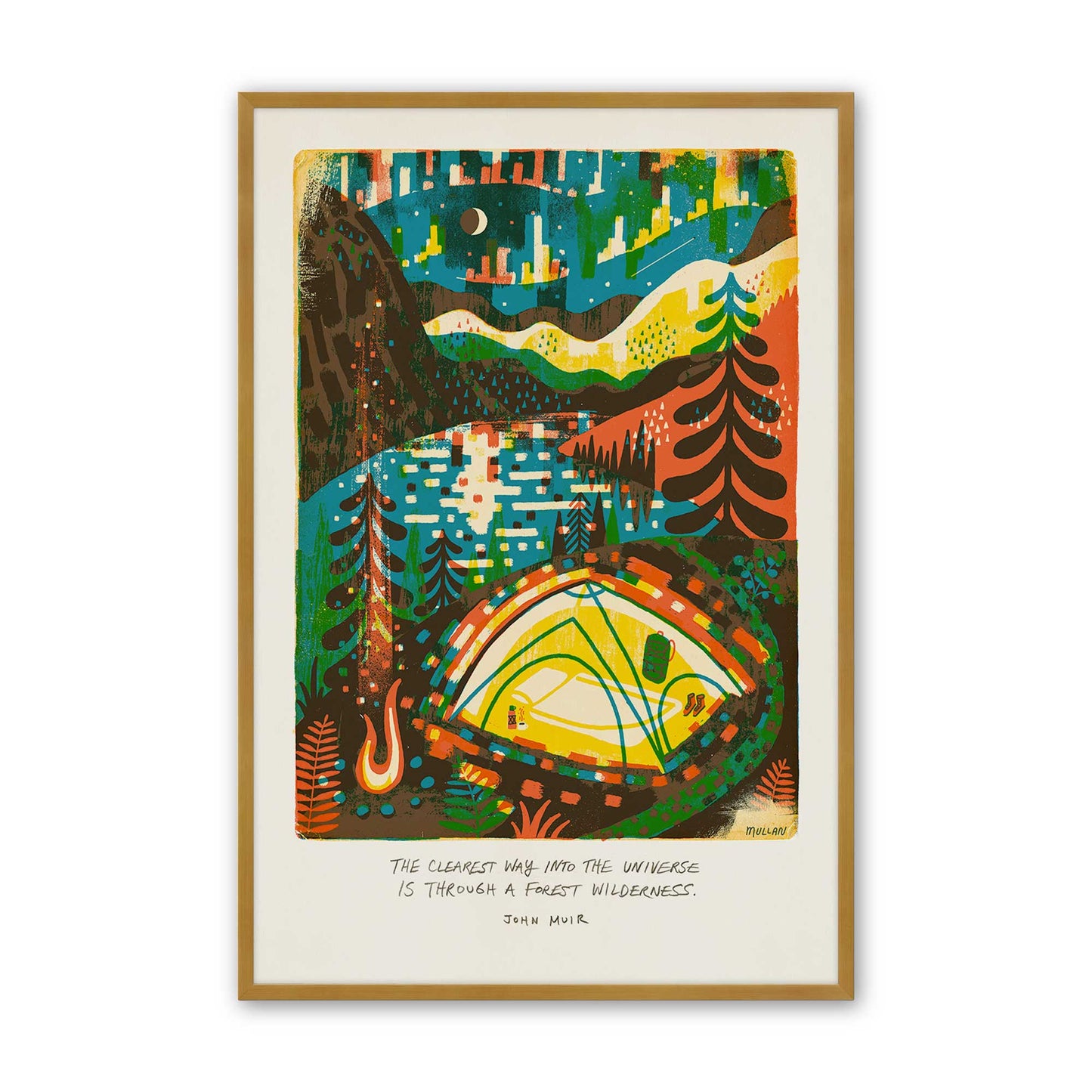[Color:Polished Gold], Picture of art in a Polished Gold frame