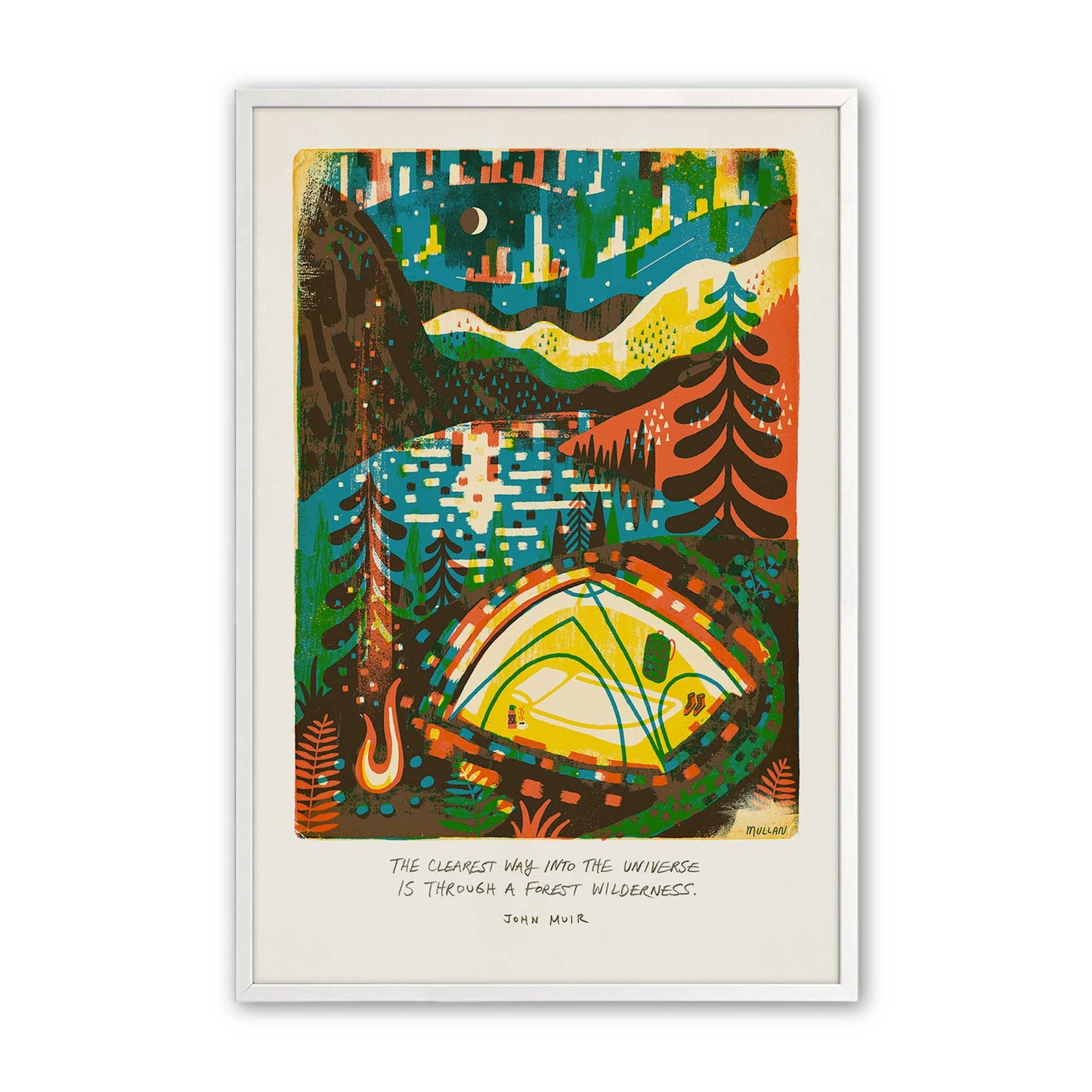 [Color:Opaque White], Picture of art in a Opaque White frame