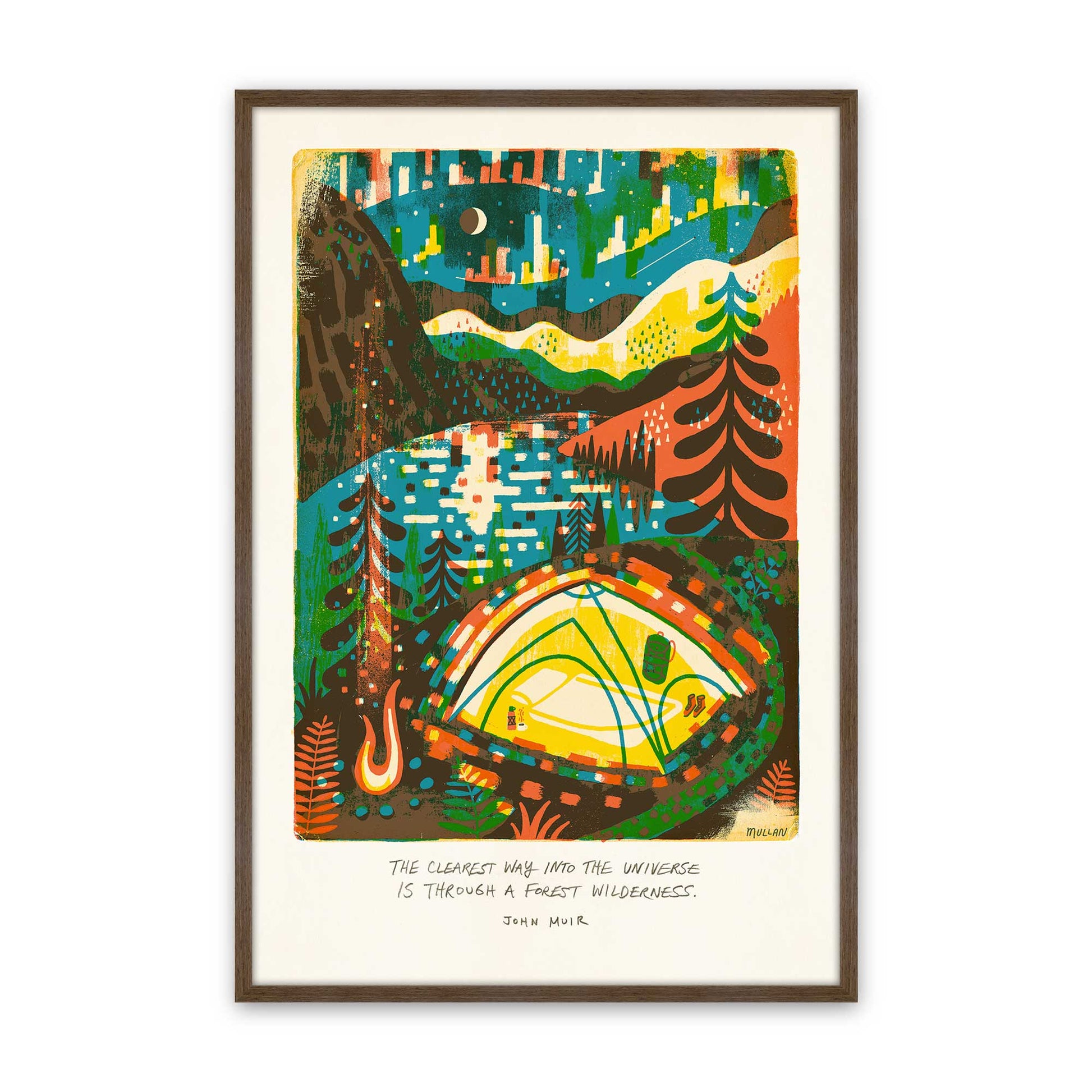 [Color:Walnut], Picture of art in a Walnut frame