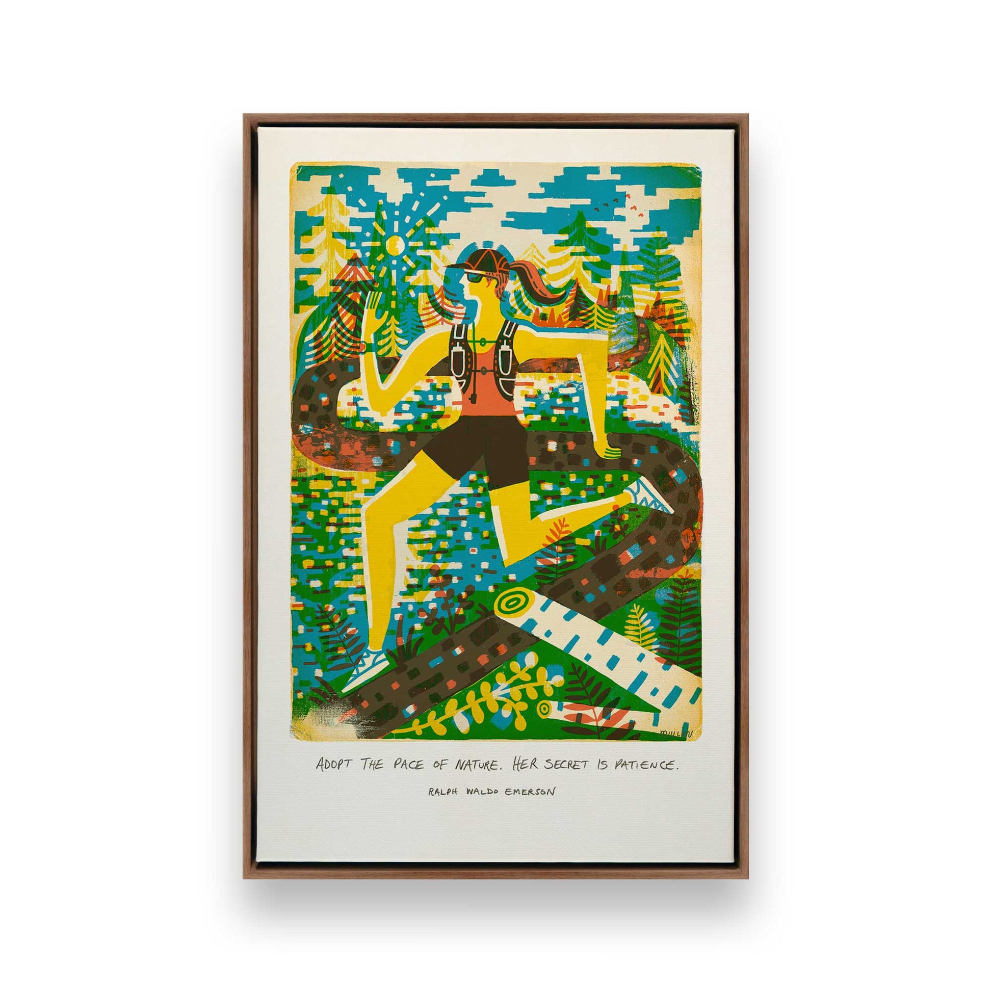 [Color:Walnut], Picture of art in a Walnut frame