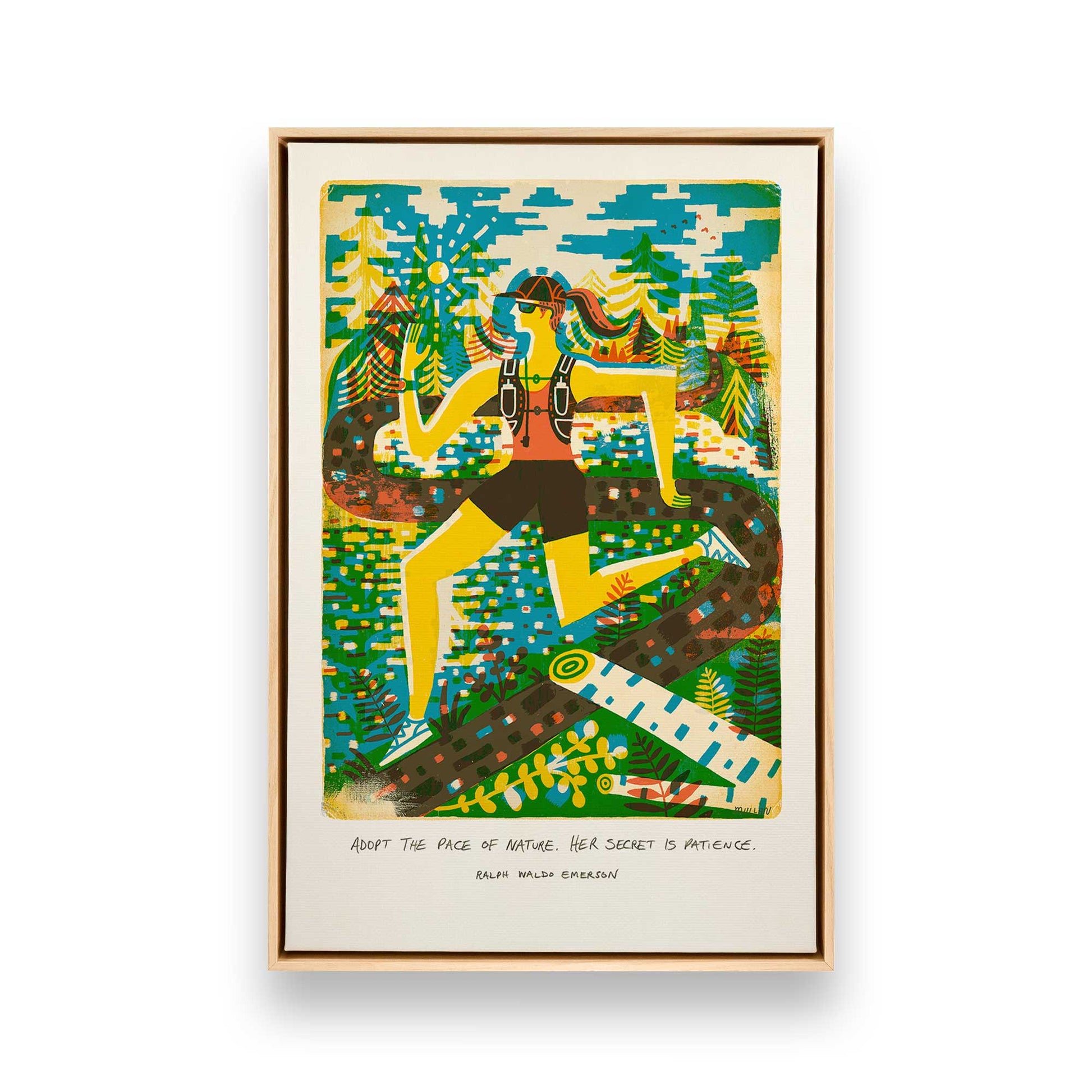 [Color:American Maple], Picture of art in a American Maple frame