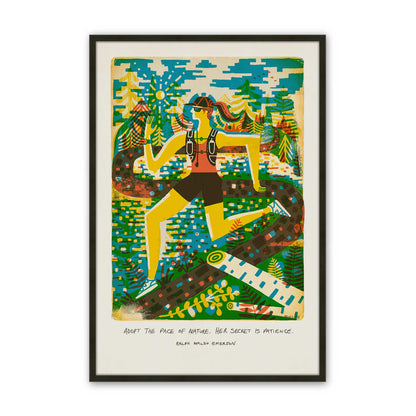 [Color:Satin Black], Picture of art in a Satin Black frame