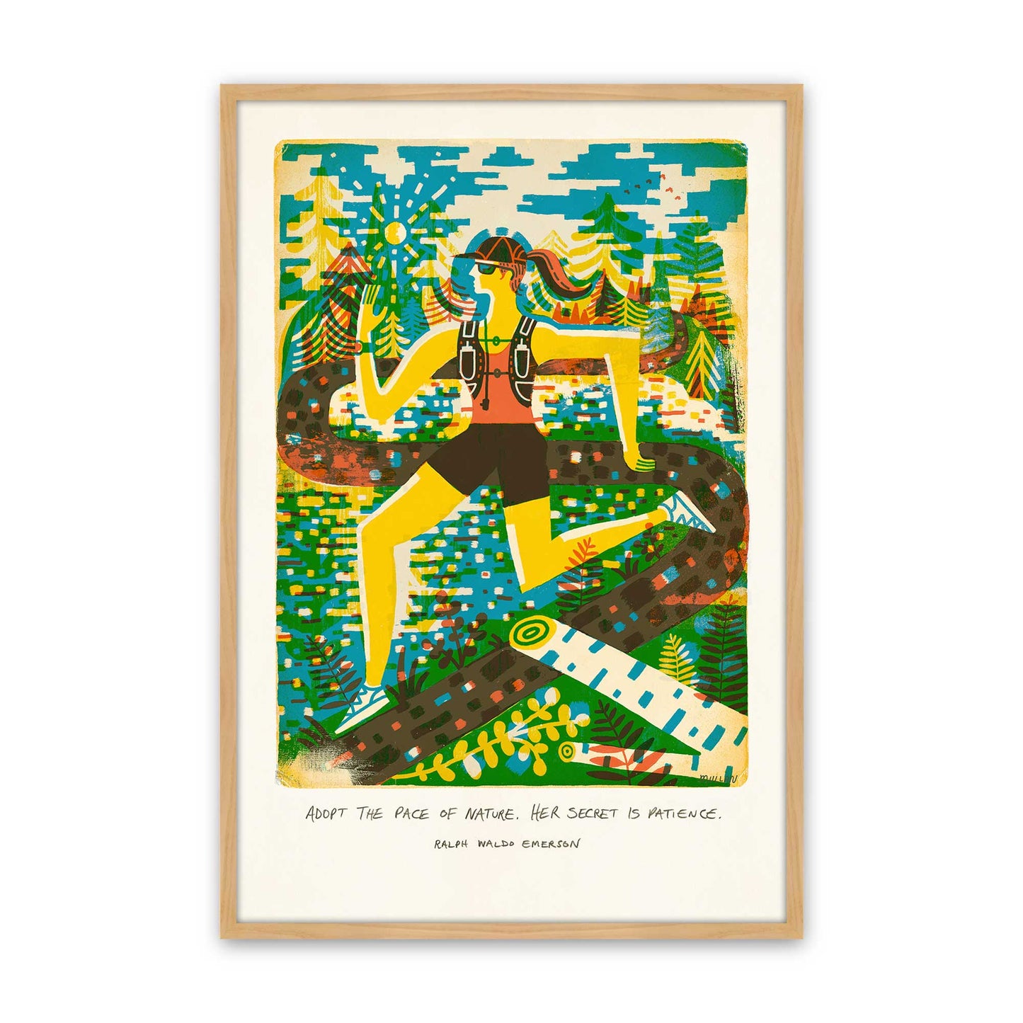 [Color:American Maple], Picture of art in a American Maple frame