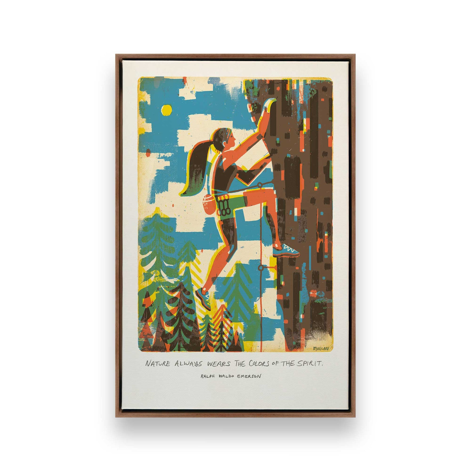 [Color:Walnut], Picture of art in a Walnut frame