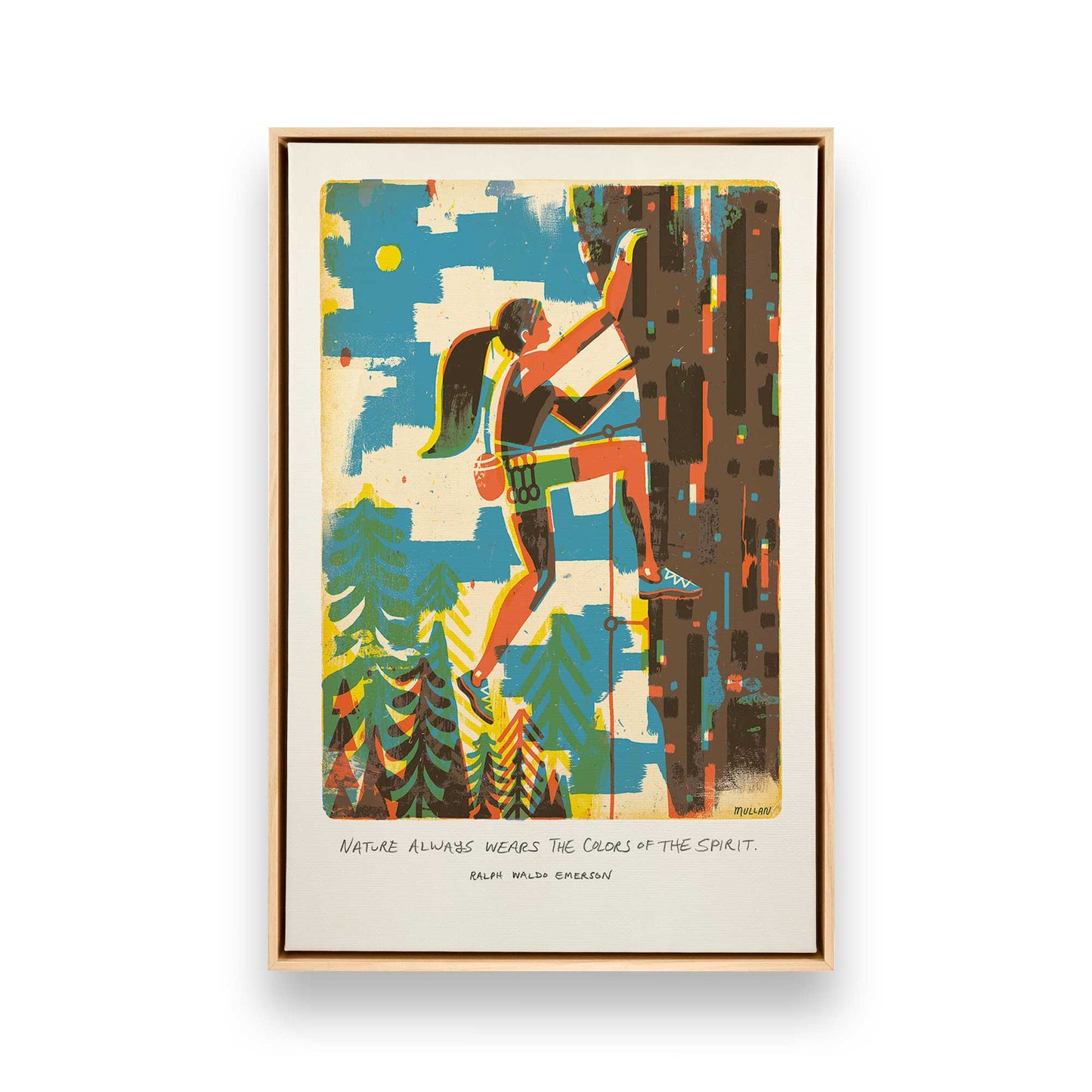 [Color:American Maple], Picture of art in a American Maple frame