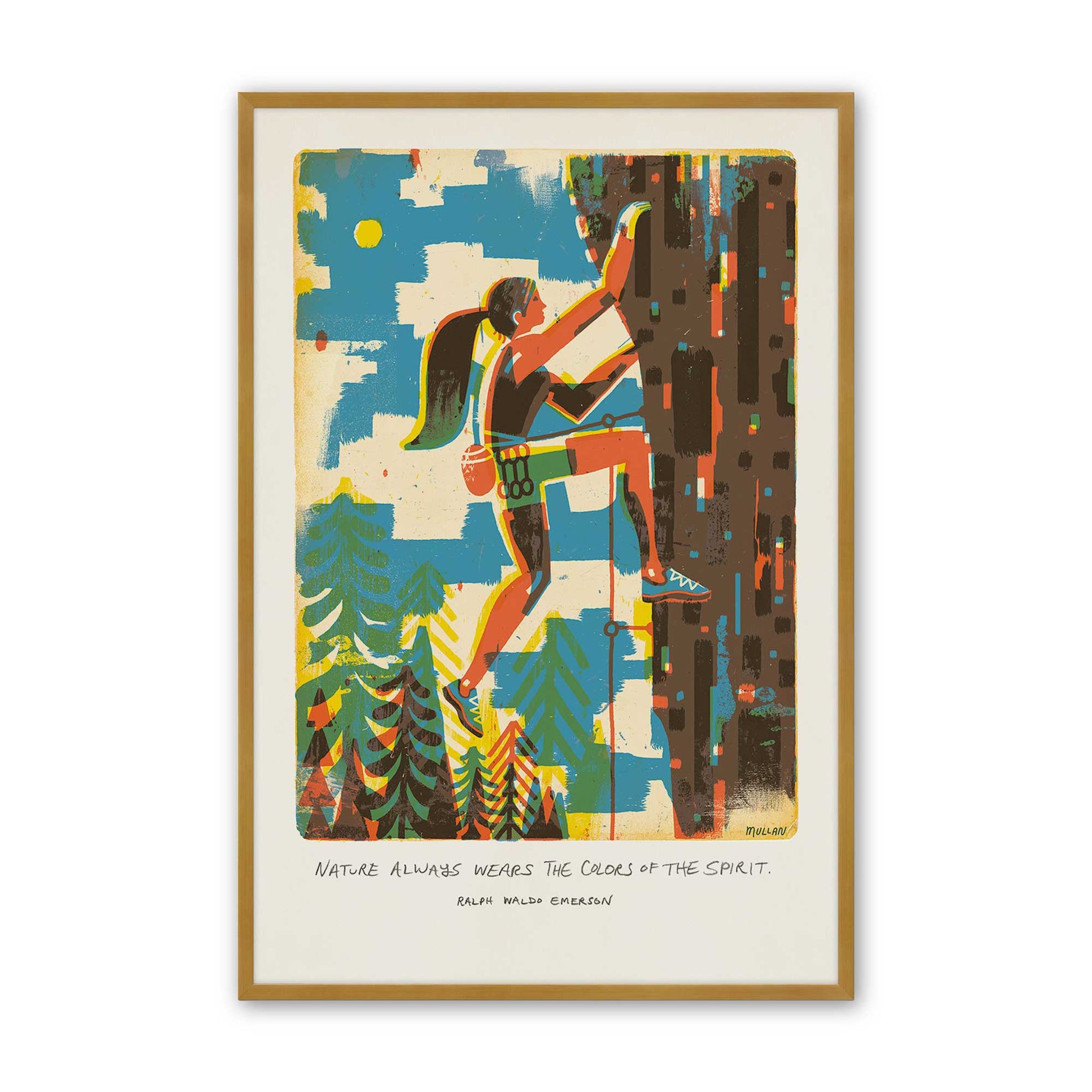 [Color:Polished Gold], Picture of art in a Polished Gold frame