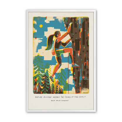 [Color:Opaque White], Picture of art in a Opaque White frame