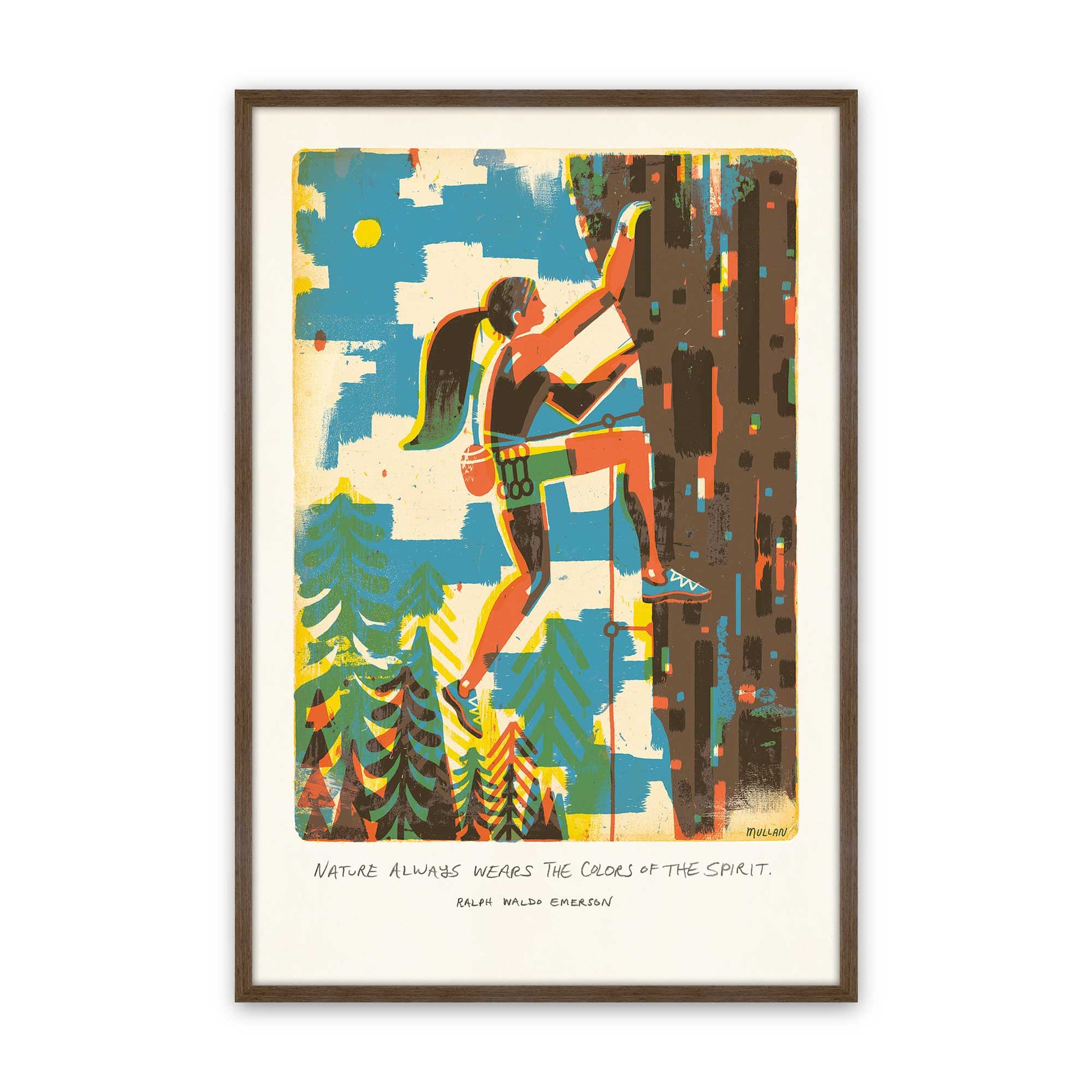 [Color:Walnut], Picture of art in a Walnut frame