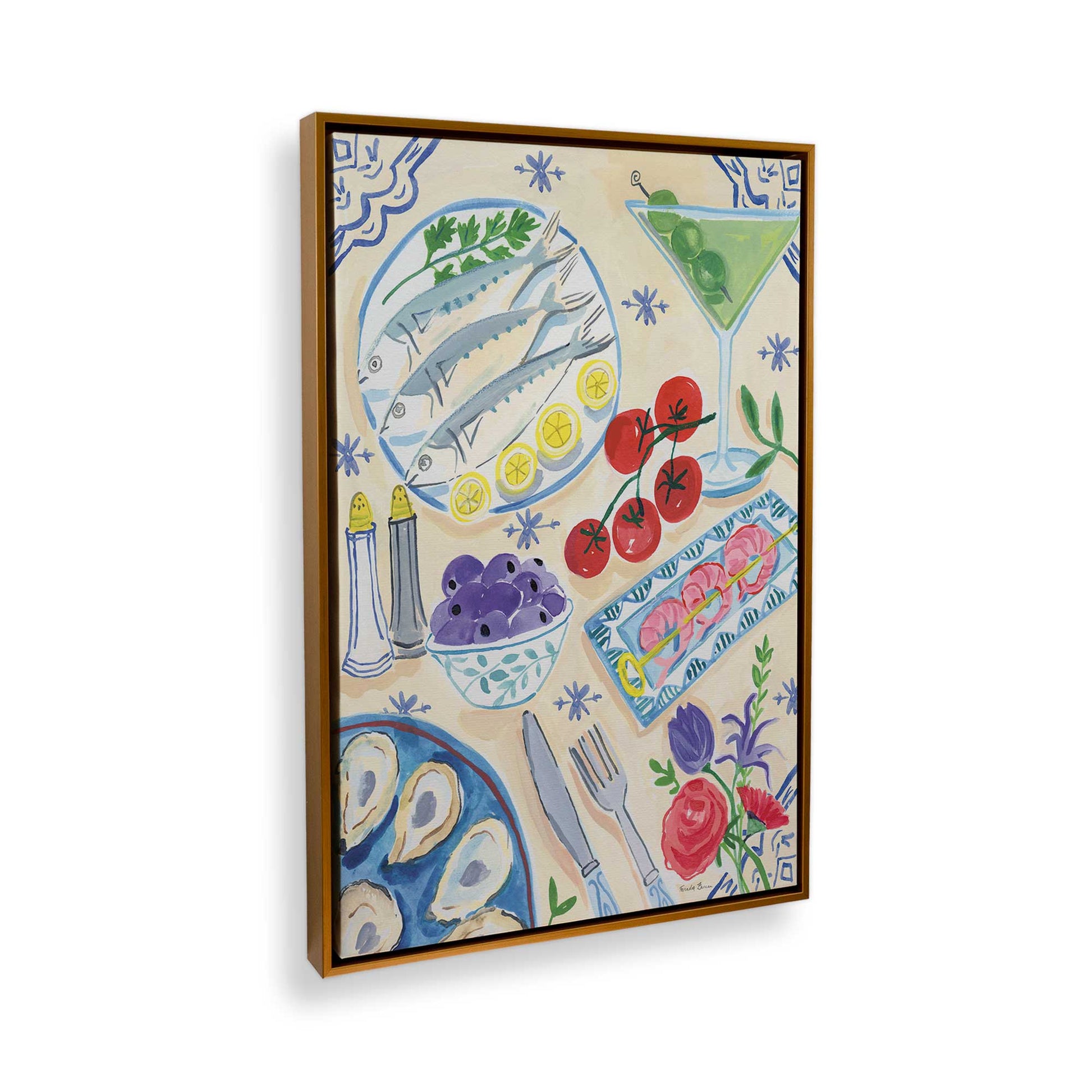 [Color:Polished Gold], Picture of the corner of the art