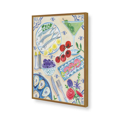 [Color:Polished Gold], Picture of art in a Polished Gold frame of the corner