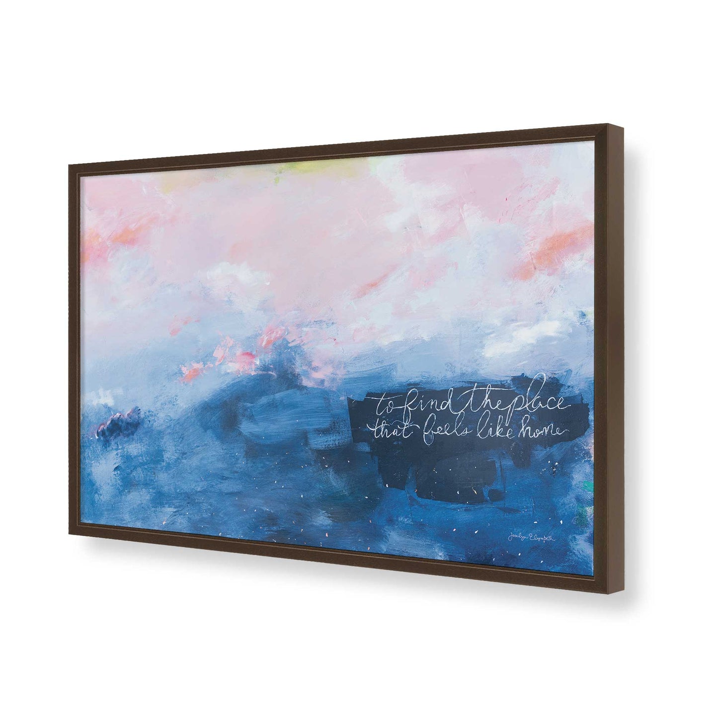 [Color:Belvinder Brown], Picture of art in a Belvinder Brown frame of the corner