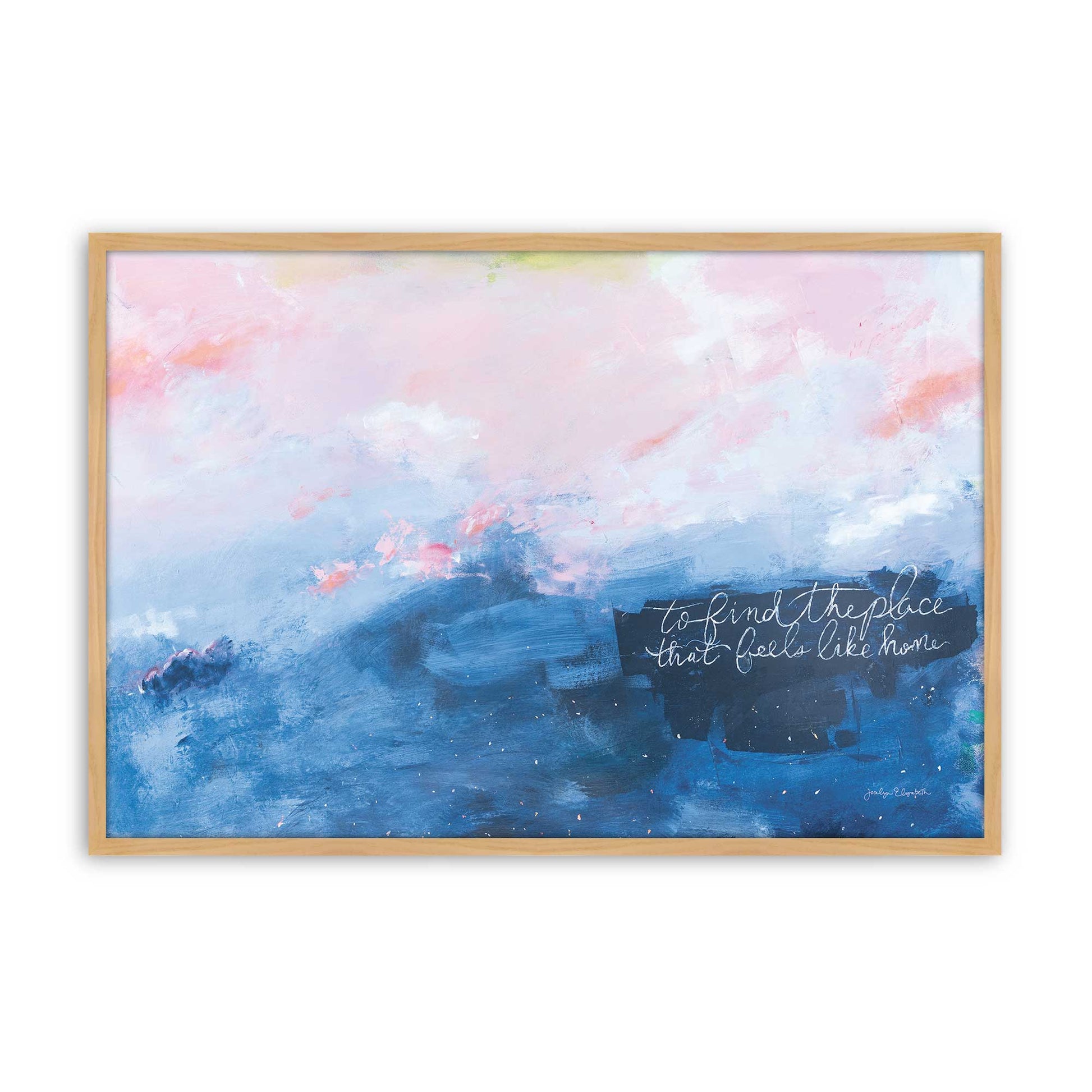 [Color:American Maple], Picture of art in a American Maple frame