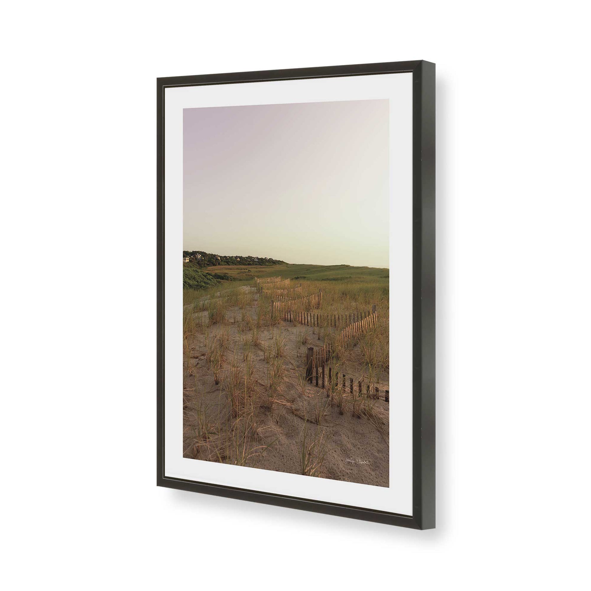 [Color:Satin Black], Picture of art in a Satin Black frame of the corner