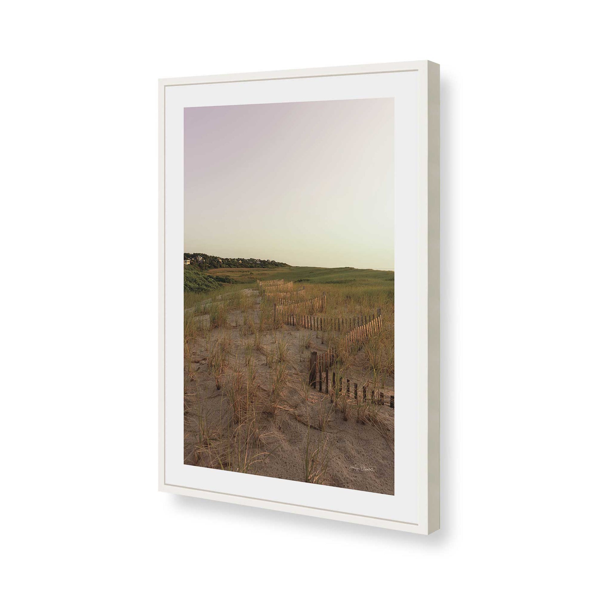 [Color:Opaque White], Picture of art in a Opaque White frame of the corner