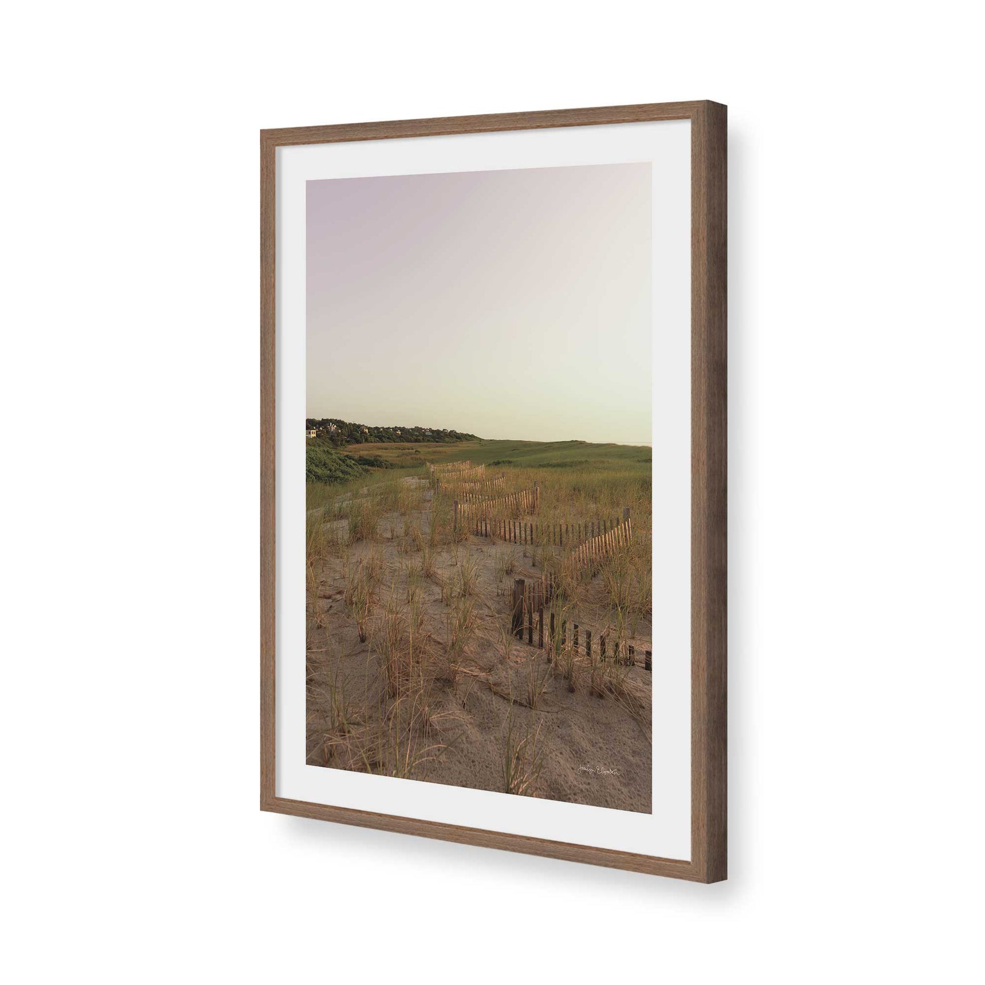 [Color:Walnut], Picture of art in a Walnut frame of the corner