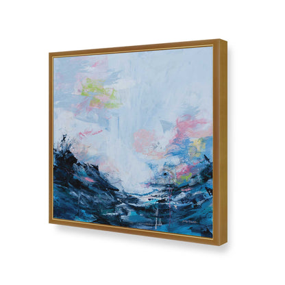 [Color:Polished Gold], Picture of art in a Polished Gold frame of the corner
